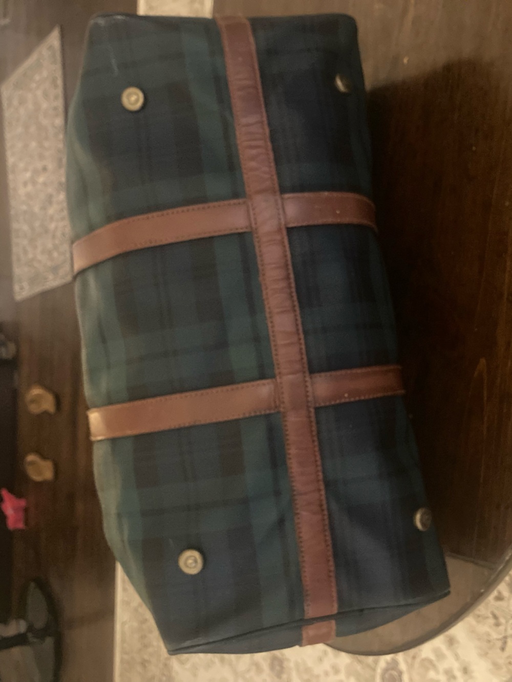 POLO RALPH LAUREN - Green tartan Duffle bag - Picture 8 of 15